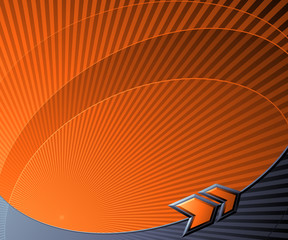 Abstract futuristic background with arrows. Vector illustration.