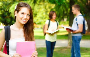 Fototapeta premium Gorgeous smiling student portrait