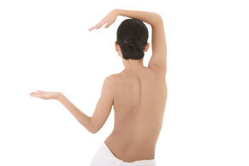 Obraz premium Young beautiful nude woman