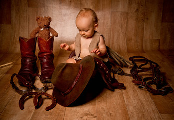 enfant cow boy