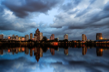 Cityscape with Reflection