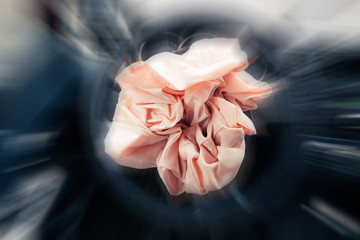 Airbag explosion on steering wheel