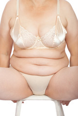 Torso fat woman