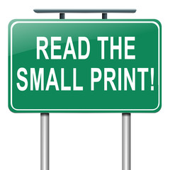 Small print concept. - obrazy, fototapety, plakaty