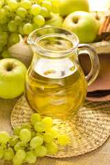 Grape and apple juice
