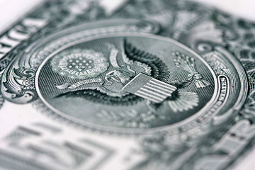 the eagle on the one dollar bill