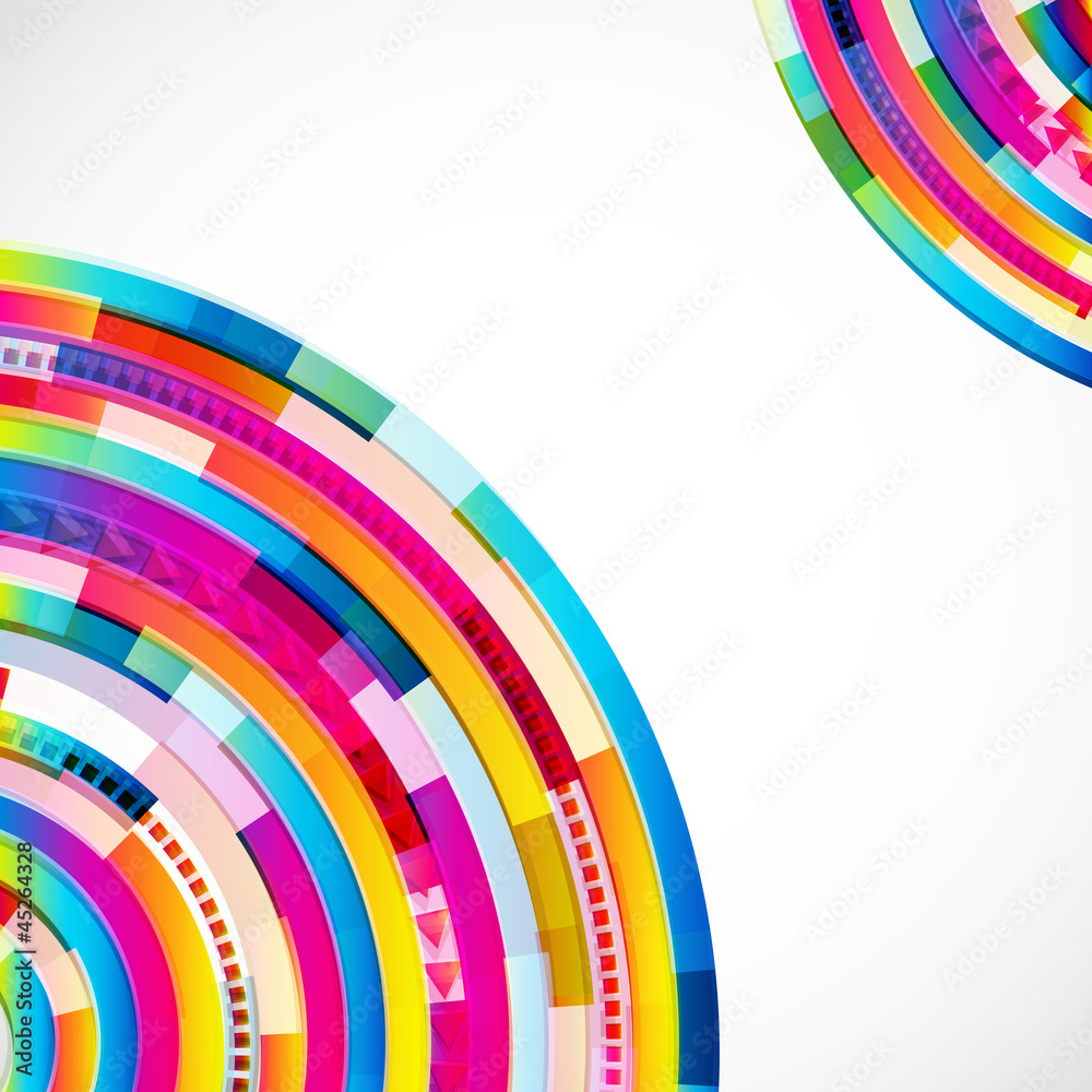 Poster abstract digital circles background