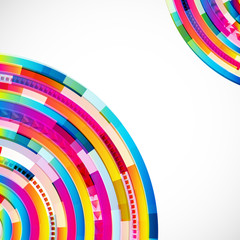 Abstract digital circles background