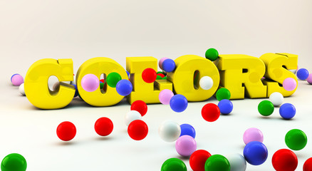 Word colors in 3d