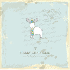 Christmas card with copy space
