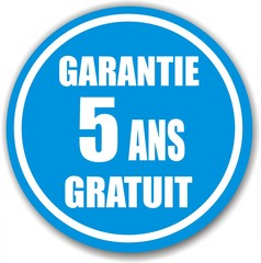 bouton garantie 5 ans