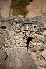 village miniature en pierre