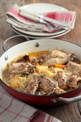 Rabbit and cabbage stew