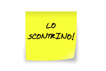 Lo scontrino, post-it