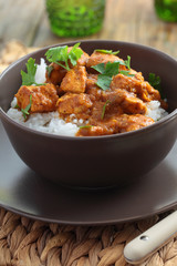 Chicken curry with rice