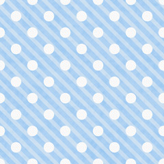 Blue and White Polka Dot Fabric Background © Karen Roach