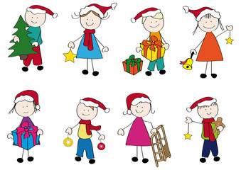 Strichmännchen Weihnachten