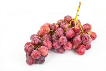 red grape isolated on white