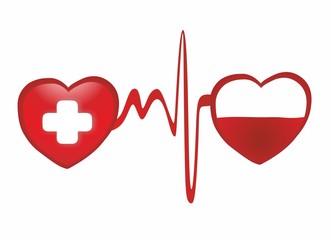 blood transfusion - two hearts