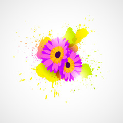 Vector abstract floral background