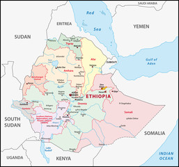 Äthiopien, Administrativ, Verwaltungsgliederung
