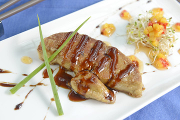 foie gras, a delicious dish for dinner