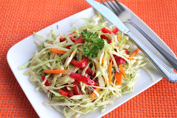 Weißhohlsalat mit Gemüse
