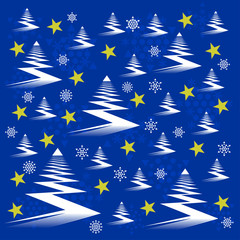 Background with Christmas trees