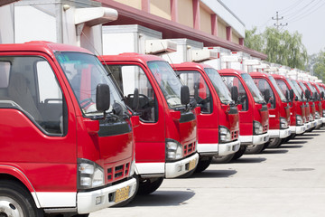 Naklejka premium factory truck