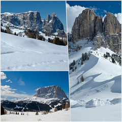 view of mountain with snow - Dolomites