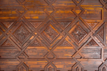Santa Cruz de La Palma coffered wood ceiling