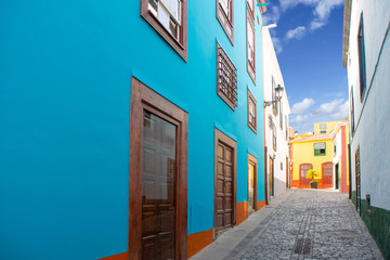 Santa Cruz de La Palma colonial house facades