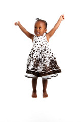 Girl On White Background