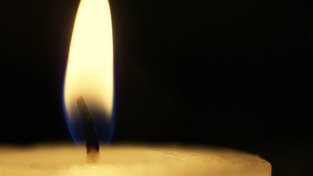 Candle flame, macro shot