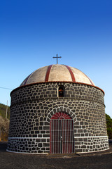 Fototapeta na wymiar Ermita santa Cecilia church in La Palma