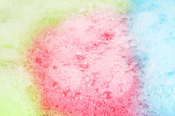 abstract color foam close-up