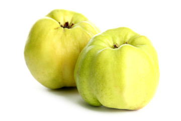 sweet quinces, isolated on white