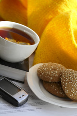 drinking tea