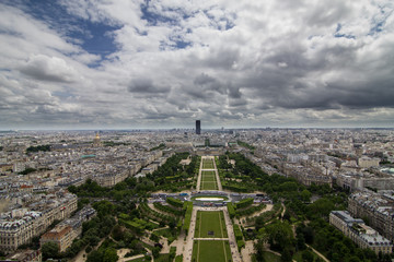 View of Paris from the Eiffel tower