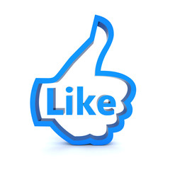 Like symbol isolated on a white background