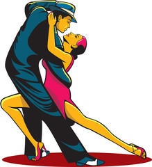 Tango dancers