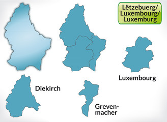 karte von Luxemburg