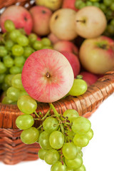 apples and grapes