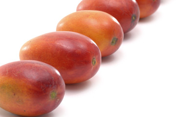 Row of bright mango