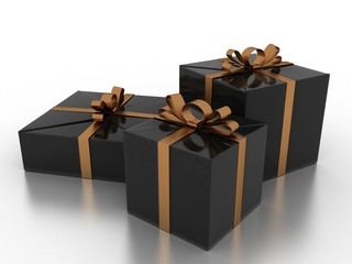 Black gifts in 3-d visualization