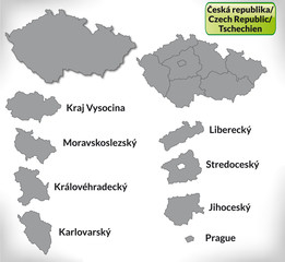 Landkarte von Tschechien