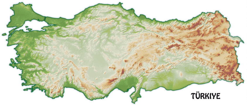 Schummerungskarte der T&uuml;rkei