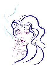 シガレット　女性