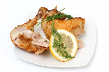 Chicken on plate