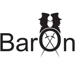 baron logo illustration - obrazy, fototapety, plakaty